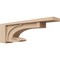 Ekena Millwork 6"W x 36"D x 12"H Thin Alma Rough Cedar Woodgrain TimberThane Corbel, Primed Tan CORUR06X36X12ALMRCPR - alternate 1